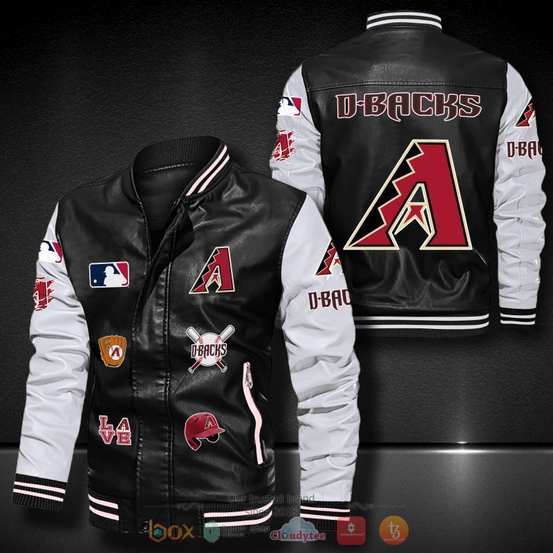 MLB_Arizona_Diamondbacks_logo_team_Bomber_leather_jacket