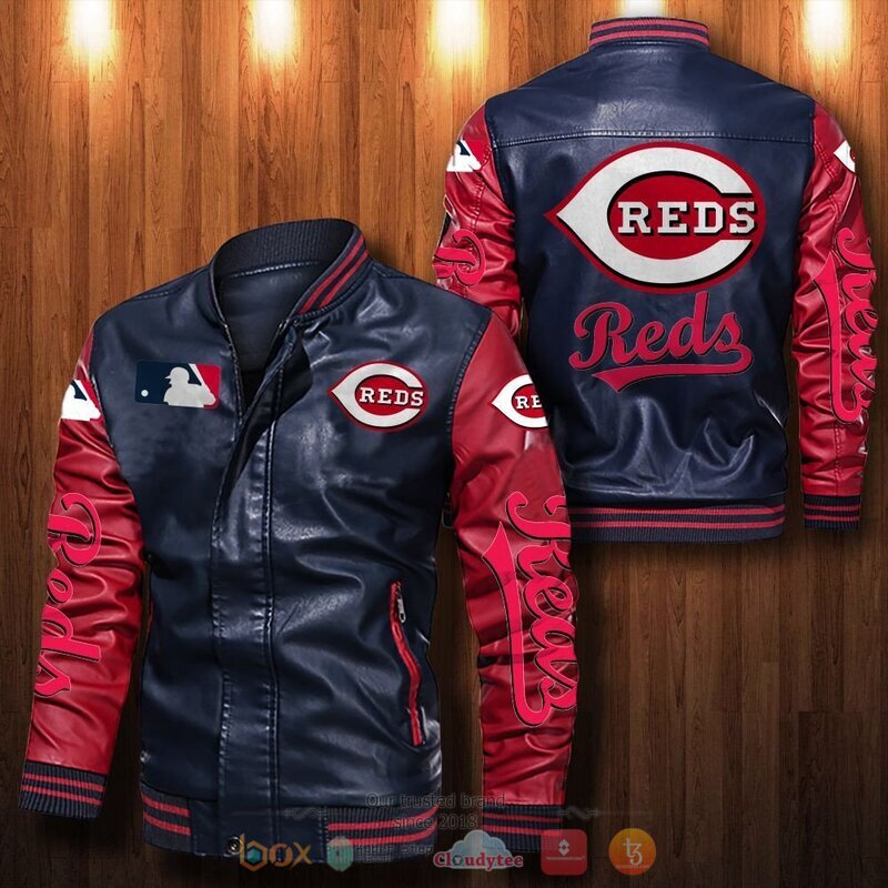MLB_Cincinnati_Reds_Bomber_leather_jacket_1