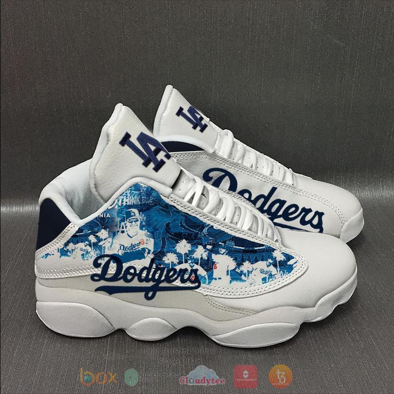 MLB_Los_Angeles_Dodgers_Football_Team_Air_Jordan_13_Shoes