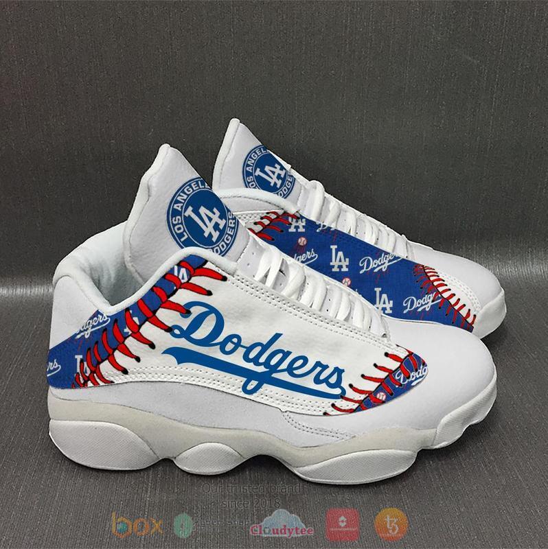 MLB_Los_Angeles_Dodgers_Team_Logos_Air_Jordan_13_Shoes