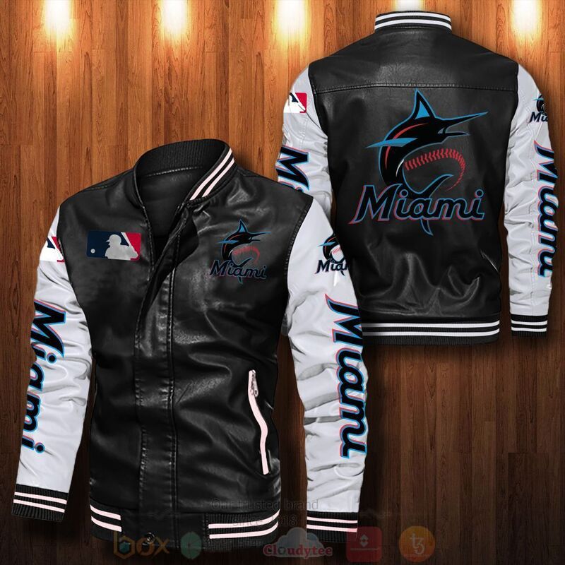 MLB_Miami_Marlins_Bomber_Leather_Jacket