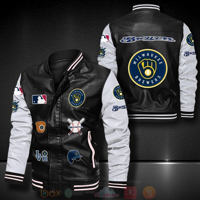 MLB_Milwaukee_Brewers_Bomber_Leather_Jacket