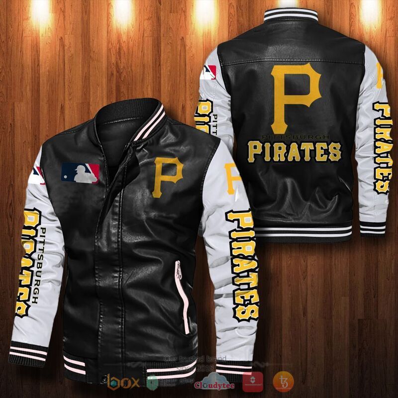 MLB_Pittsburgh_Pirates_Bomber_leather_jacket