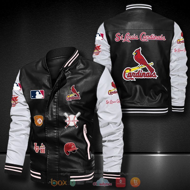 MLB_St._Louis_Cardinals_logo_team_Bomber_leather_jacket