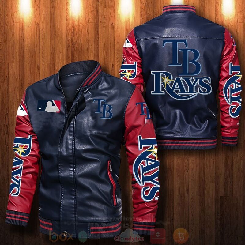 MLB_Tampa_Bay_Rays_Bomber_Leather_Jacket_1