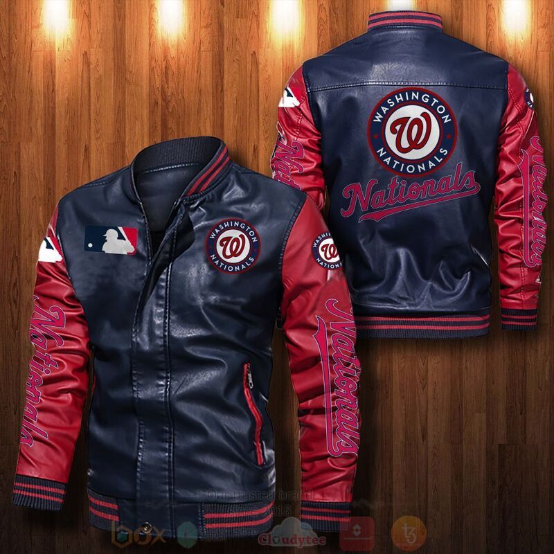 MLB_Washington_Nationals_Bomber_Leather_Jacket_1