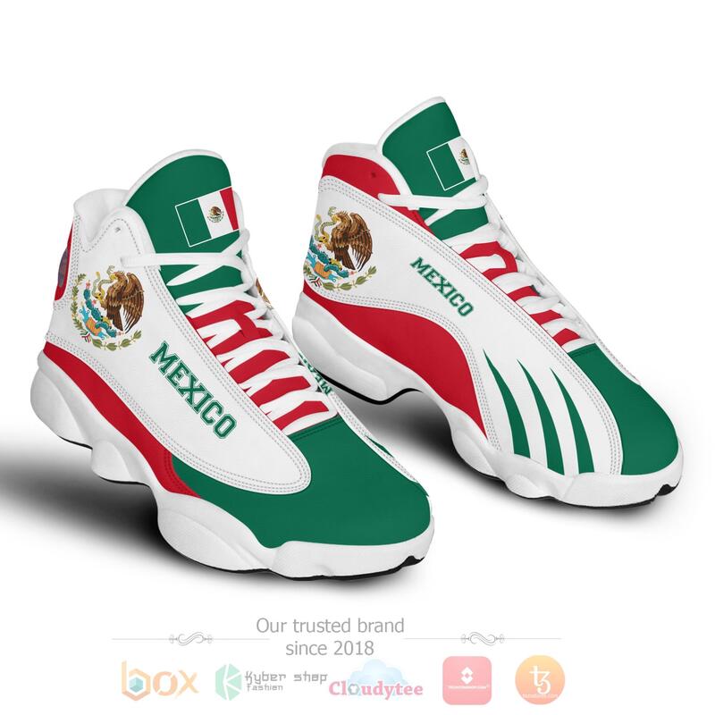 Mexico_Personalized_Green_Air_Jordan_13_Shoes