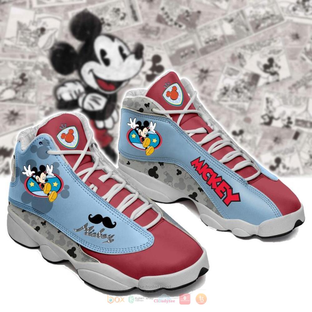 Mickey_mouse_red_blue_Air_Jordan_13_shoes