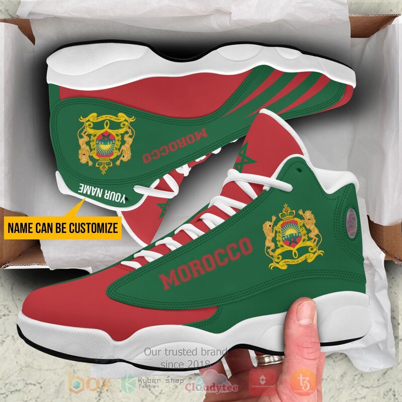 Morocco_Personalized_Green_Air_Jordan_13_Shoes