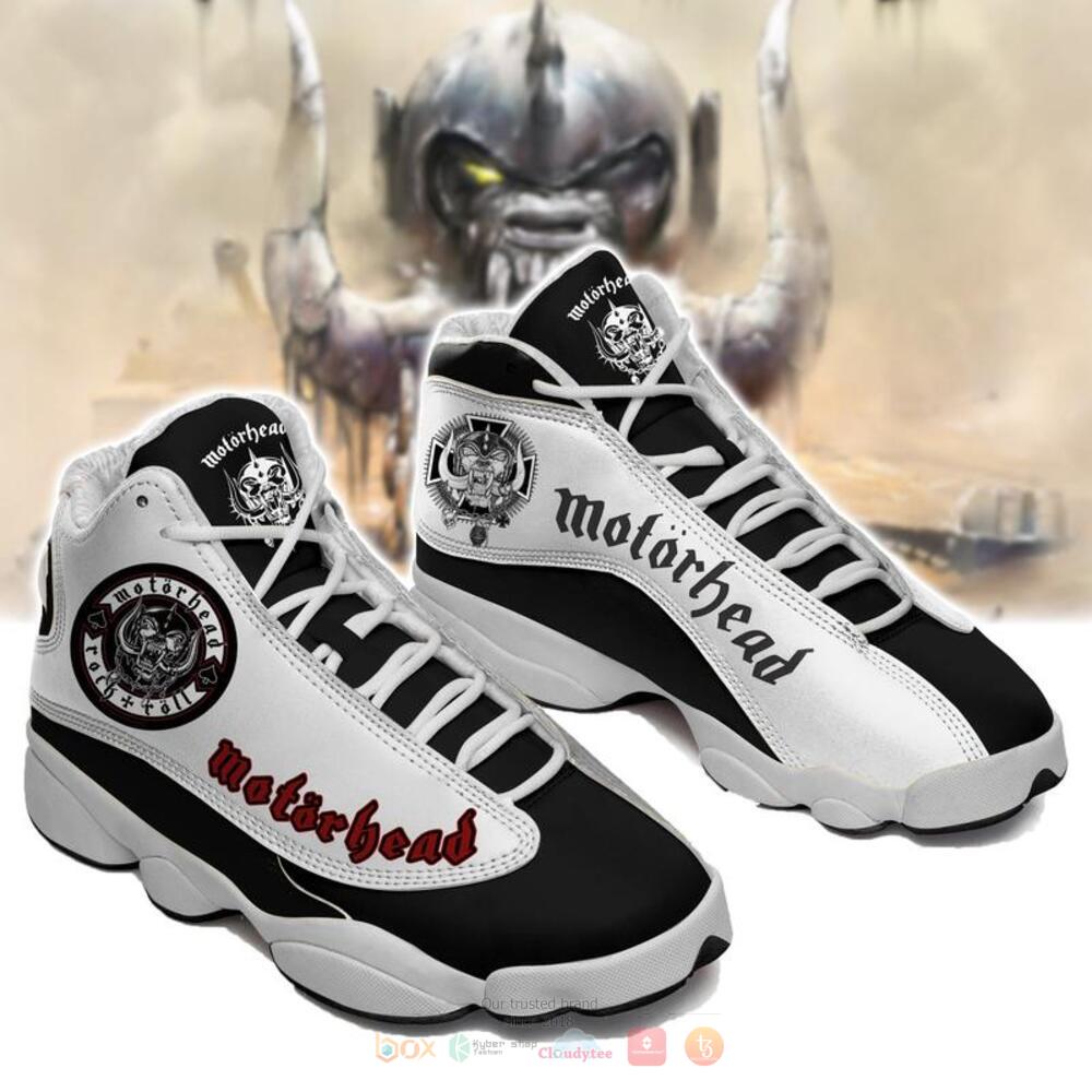 Motorhead_band_black_white_Air_Jordan_13_shoes