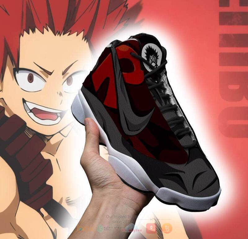 My_Hero_Academia_Red_Riot_Air_Jordan_13_Sneaker_Shoes_1