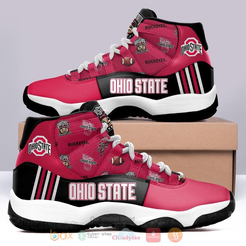 NBAA_Ohio_State_Buckeyes_Pink_Air_Jordan_11_Shoes