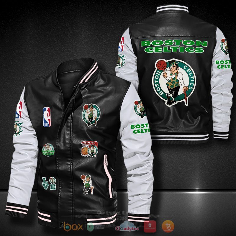 NBA_Boston_Celtics_Bomber_leather_jacket