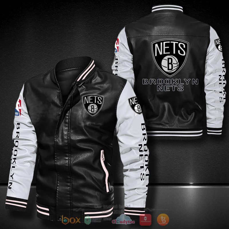 NBA_Brooklyn_Nets_Bomber_leather_jacket