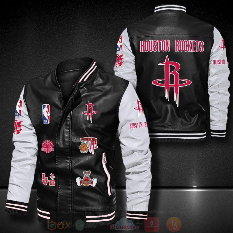 NBA_Houston_Rockets_Bomber_Leather_Jacket