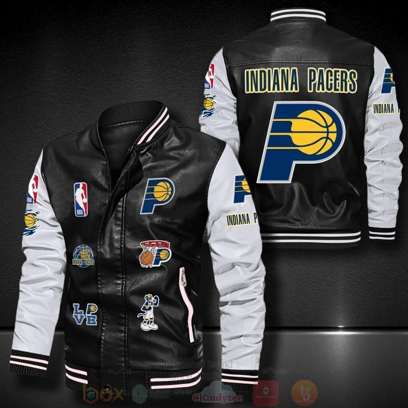 NBA_Indiana_Pacers_Bomber_Leather_Jacket