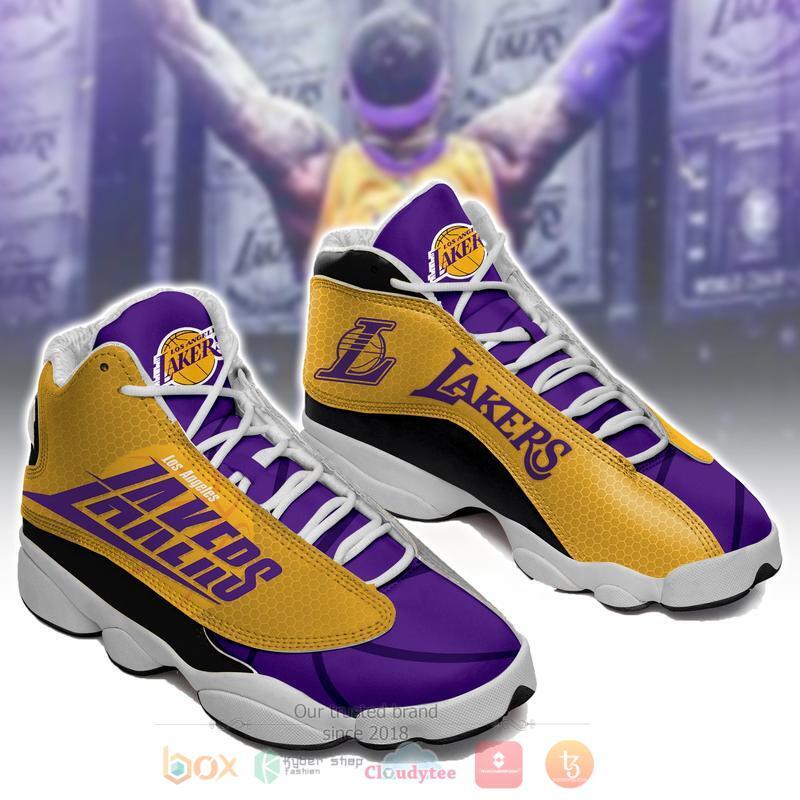NBA_Los_Angeles_Lakers_Champions_Air_Jordan_13_Shoes