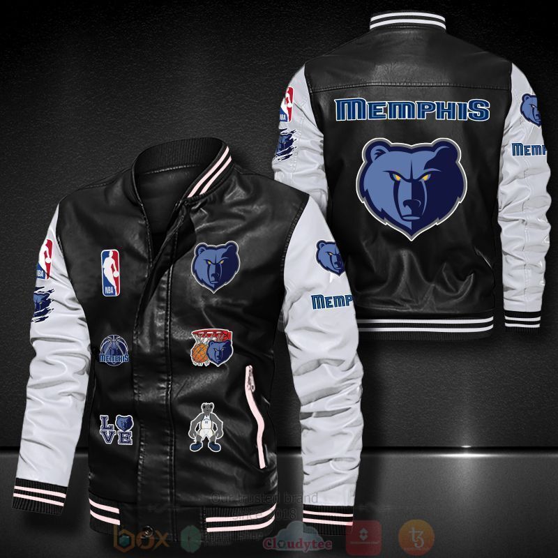 NBA_Memphis_Grizzlies_Bomber_Leather_Jacket