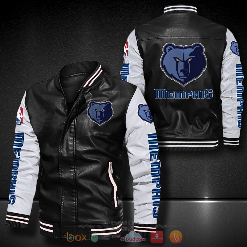 NBA_Memphis_Grizzlies_Bomber_leather_jacket