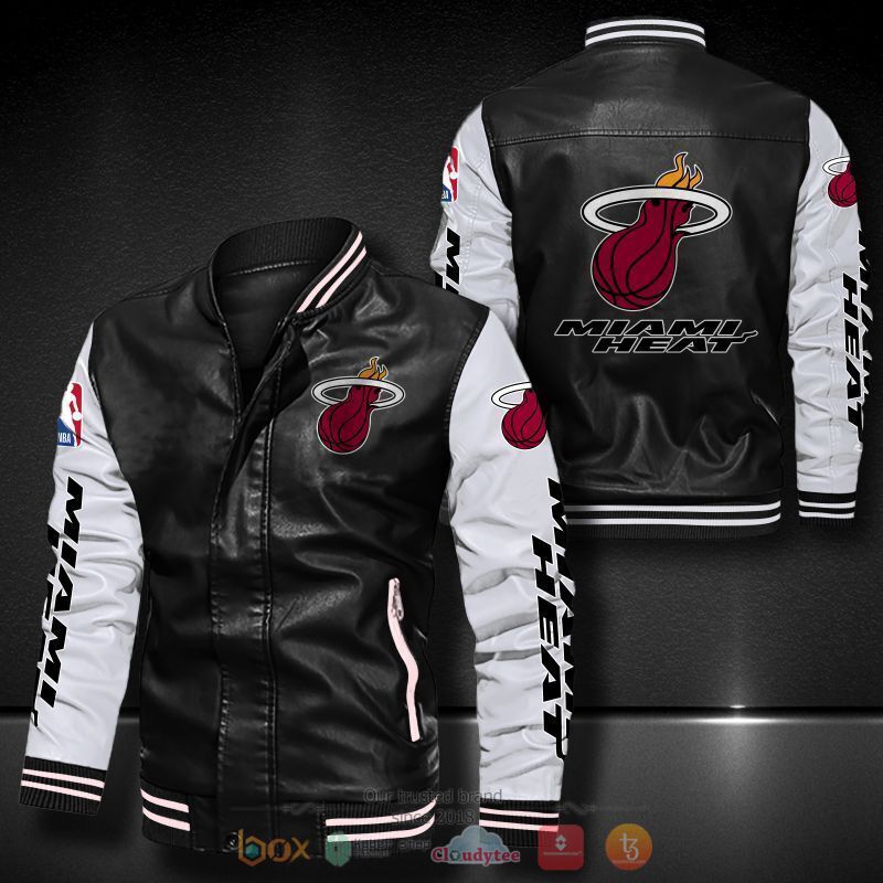 NBA_Miami_Heat_Bomber_leather_jacket