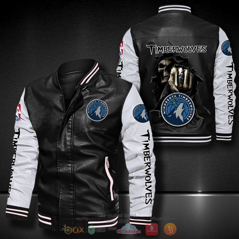 NBA_Minnesota_Timberwolves_Death_God_Bomber_leather_jacket