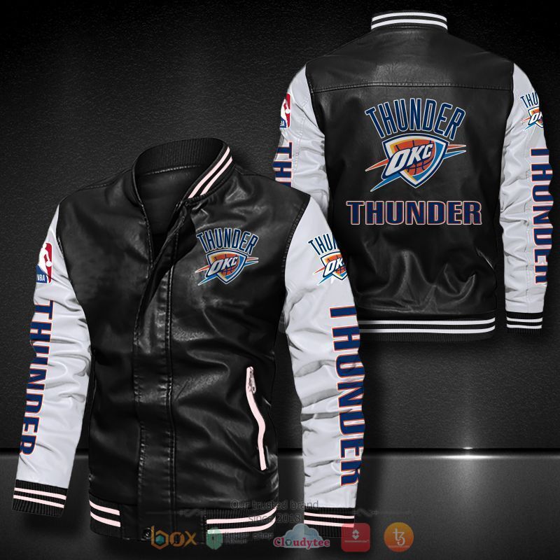 NBA_Oklahoma_City_Thunder_Bomber_leather_jacket