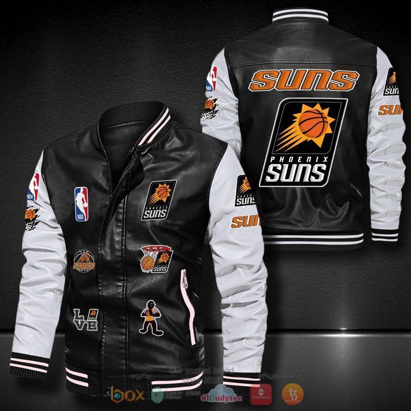 NBA_Phoenix_Suns_Bomber_leather_jacket