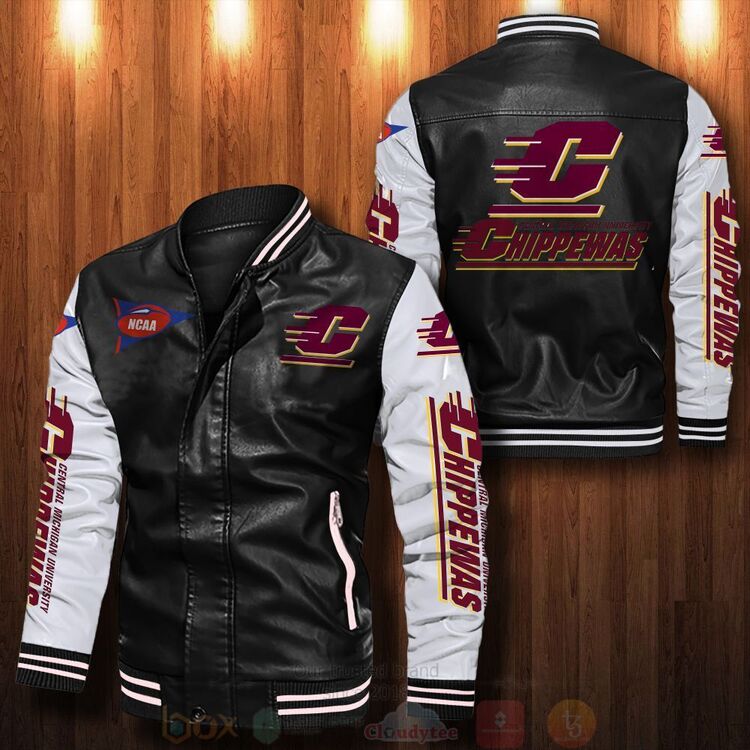 NCAA_Central_Michigan_Chippewas_Bomber_Leather_Jacket