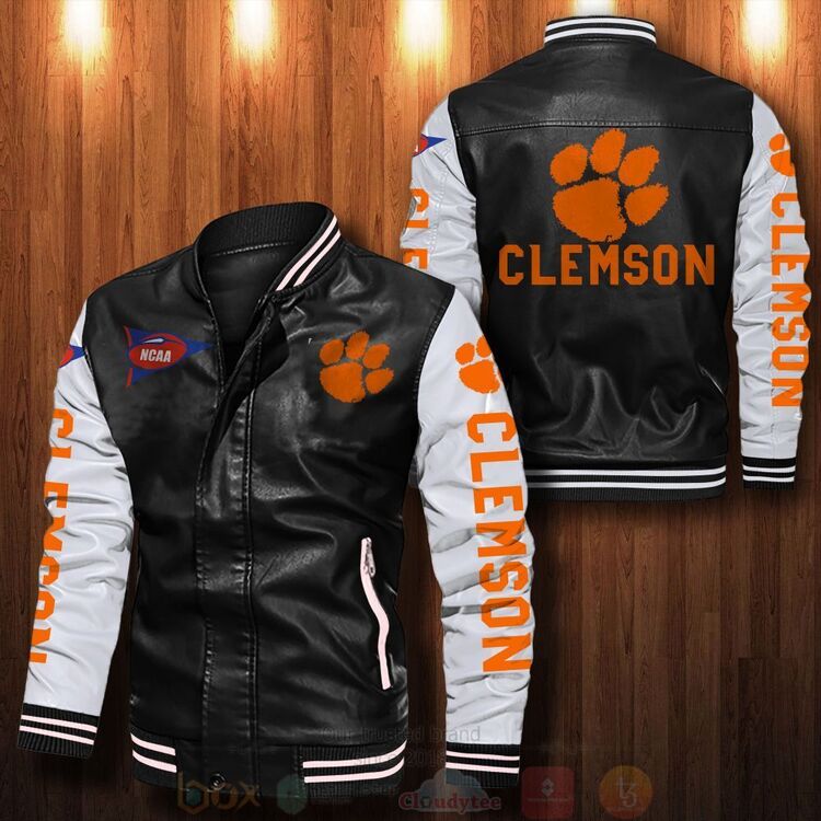 NCAA_Clemson_Tigers_Bomber_Leather_Jacket