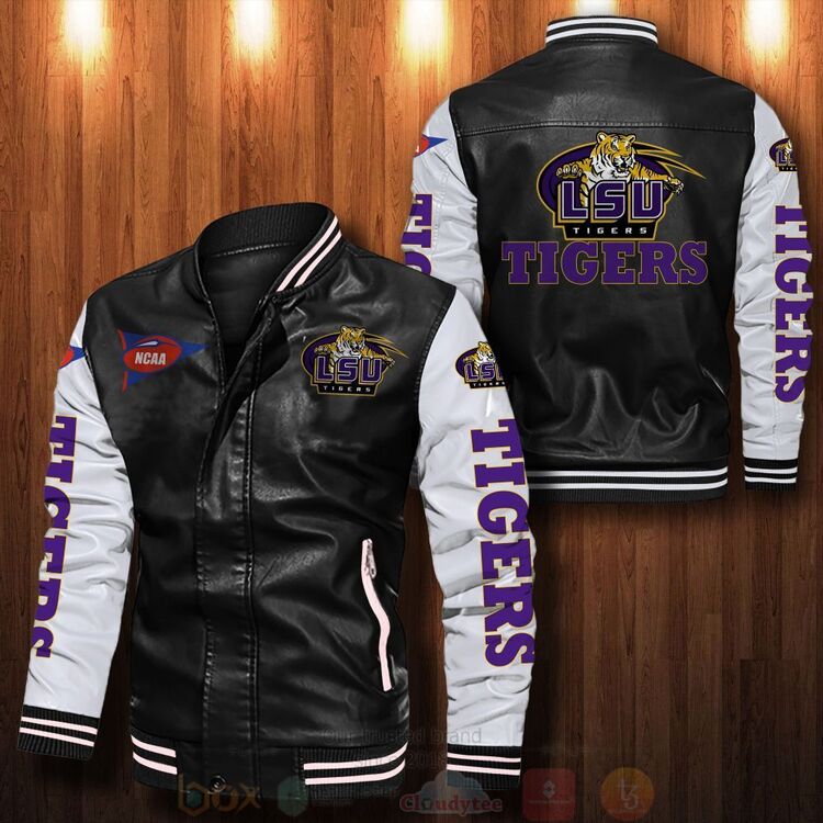 NCAA_LSU_Tigers_and_Lady_Tigers_Bomber_Leather_Jacket