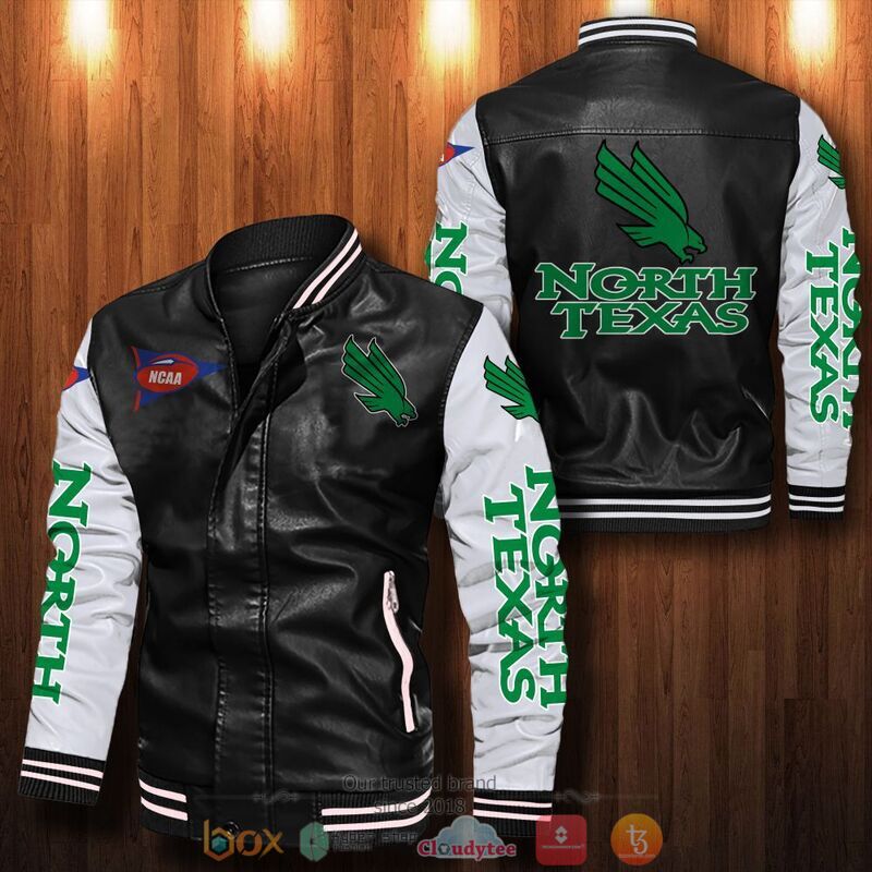 NCAA_North_Texas_Mean_Green_Bomber_leather_jacket