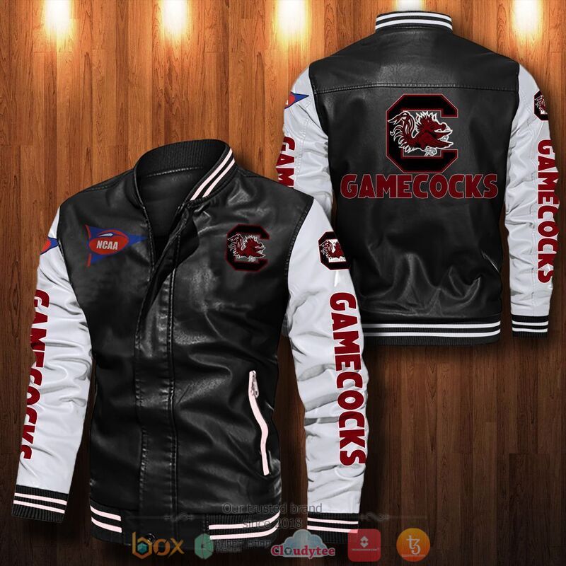 NCAA_South_Carolina_Gamecocks_Bomber_leather_jacket
