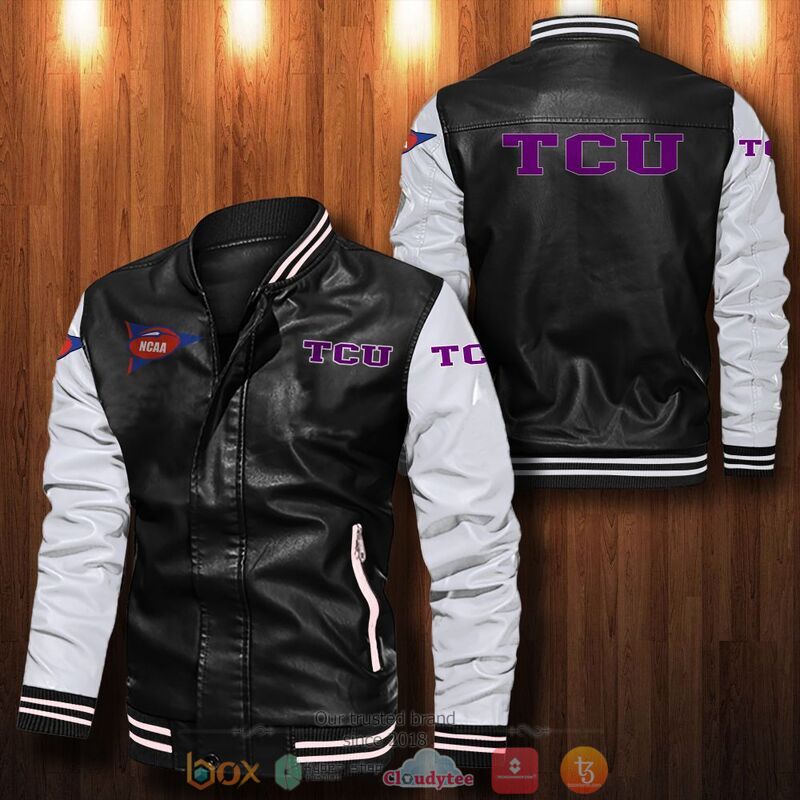 NCAA_TCU_Horned_Frogs_Bomber_leather_jacket