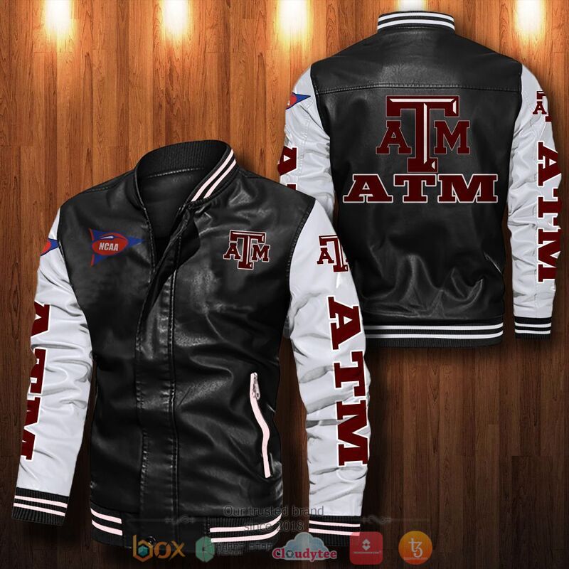 NCAA_Texas_ATM_Aggies_Bomber_leather_jacket