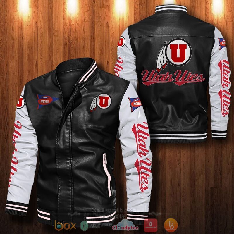 NCAA_Utah_Utes_Bomber_leather_jacket