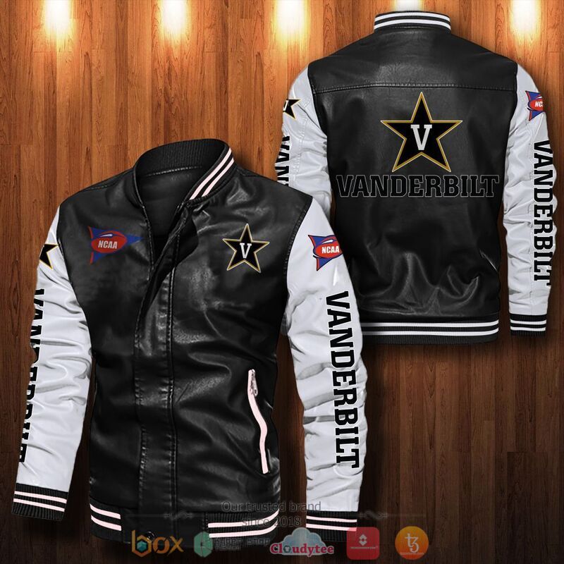 NCAA_Vanderbilt_Commodores_Bomber_leather_jacket