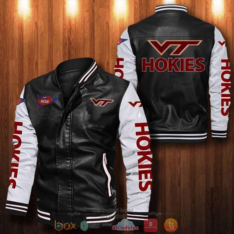 NCAA_Virginia_Tech_Hokies_Bomber_leather_jacket