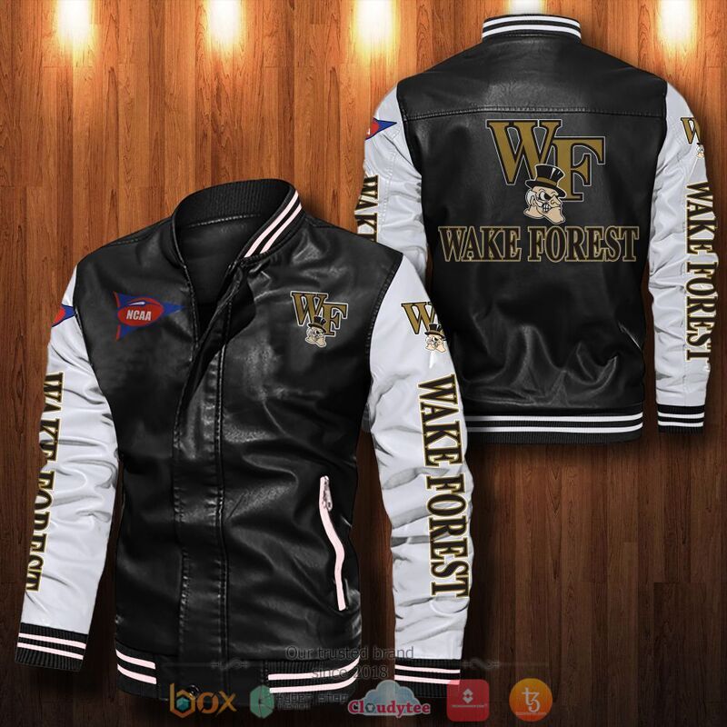 NCAA_Wake_Forest_Demon_Deacons_Bomber_leather_jacket