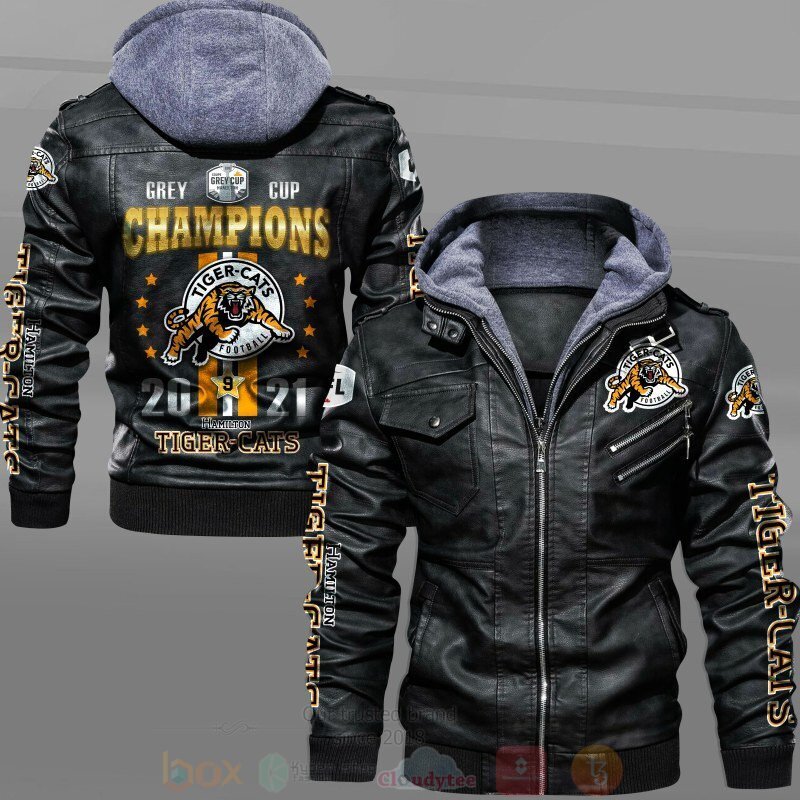 NEW_CFL_Hamilton_Tiger-Cats_Grey_Cup_Champions_2D_Leather_Jacket