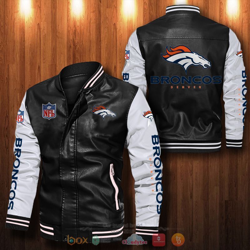 NFL_Denver_Broncos_Bomber_leather_jacket
