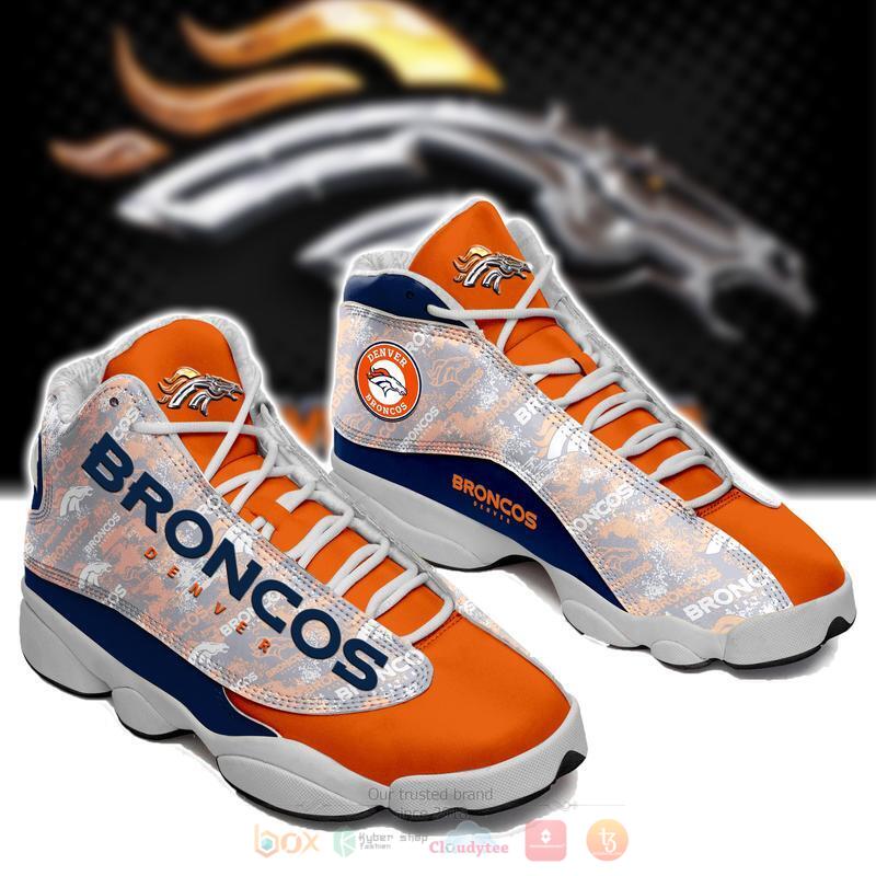 NFL_Denver_Broncos_blue_orange_Air_Jordan_13_Sneaker_shoes