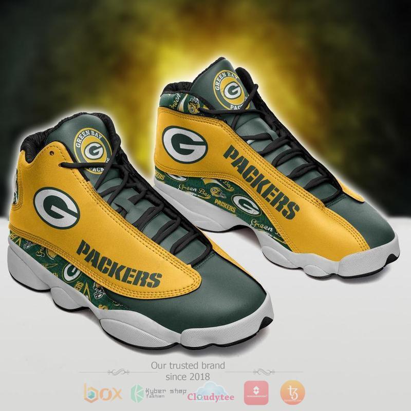 NFL_Green_Bay_Packers_Football_Team_Air_Jordan_13_Shoes