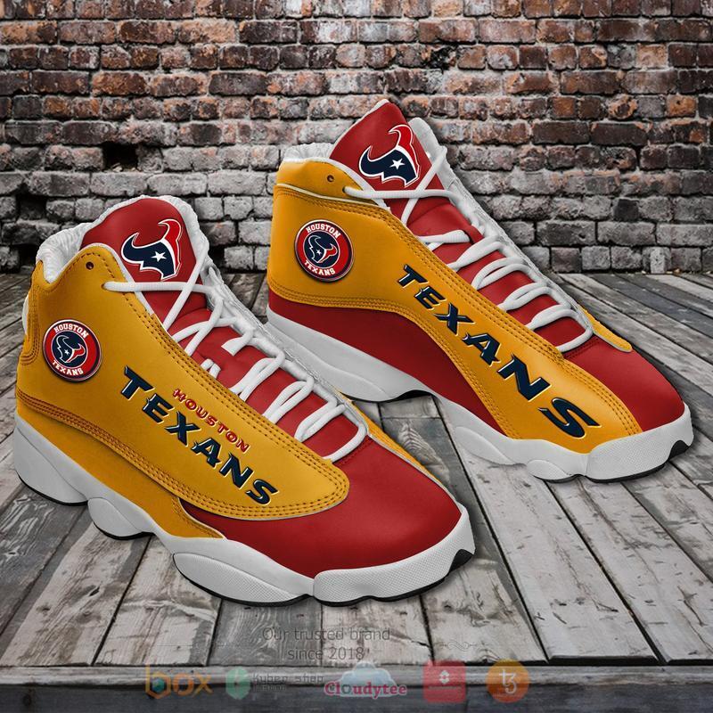 NFL_Houston_Texans_Red_Yellow_Air_Jordan_13_Shoes