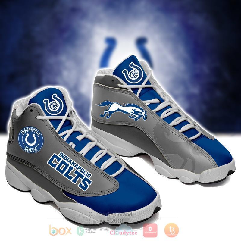 NFL_Indianapolis_Colts_Horse_Air_Jordan_13_Shoes
