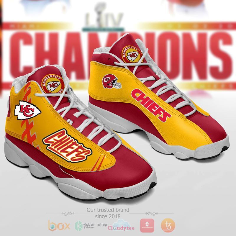 NFL_Kansas_City_Chiefs_Red_Yellow_Air_Jordan_13_Shoes