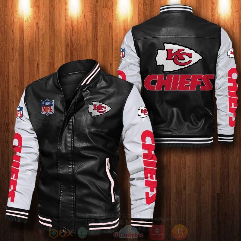 NFL_Kansas_City_Chiefs_Rugby_Team_Bomber_Leather_Jacket
