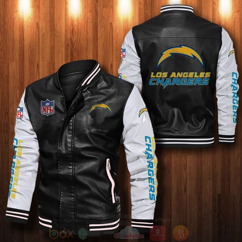 NFL_Los_Angeles_Chargers_Bomber_Leather_Jacket