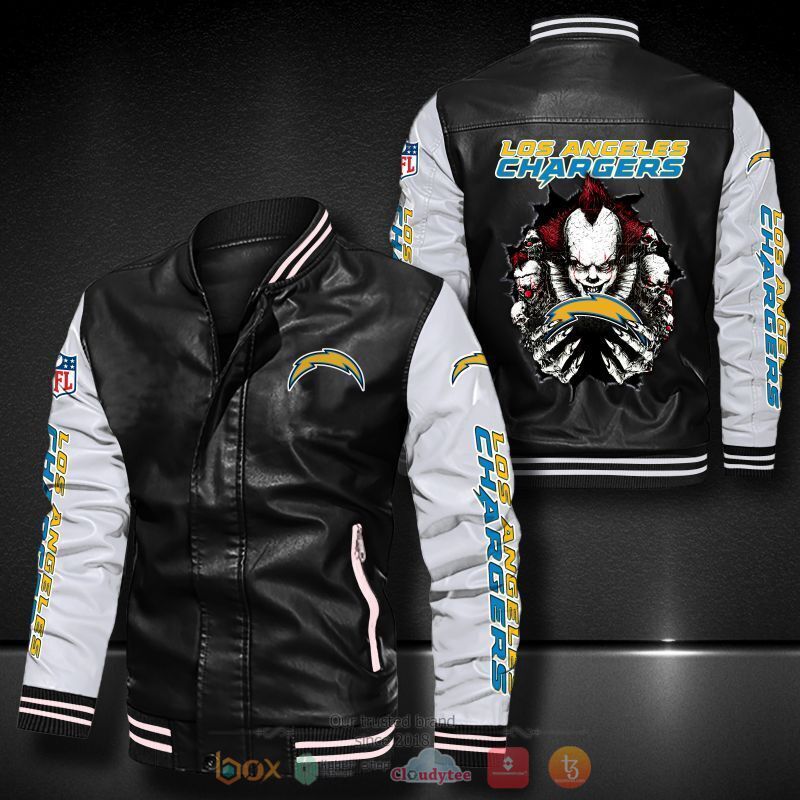 NFL_Los_Angeles_Chargers_IT_Pennywise_Bomber_leather_jacket