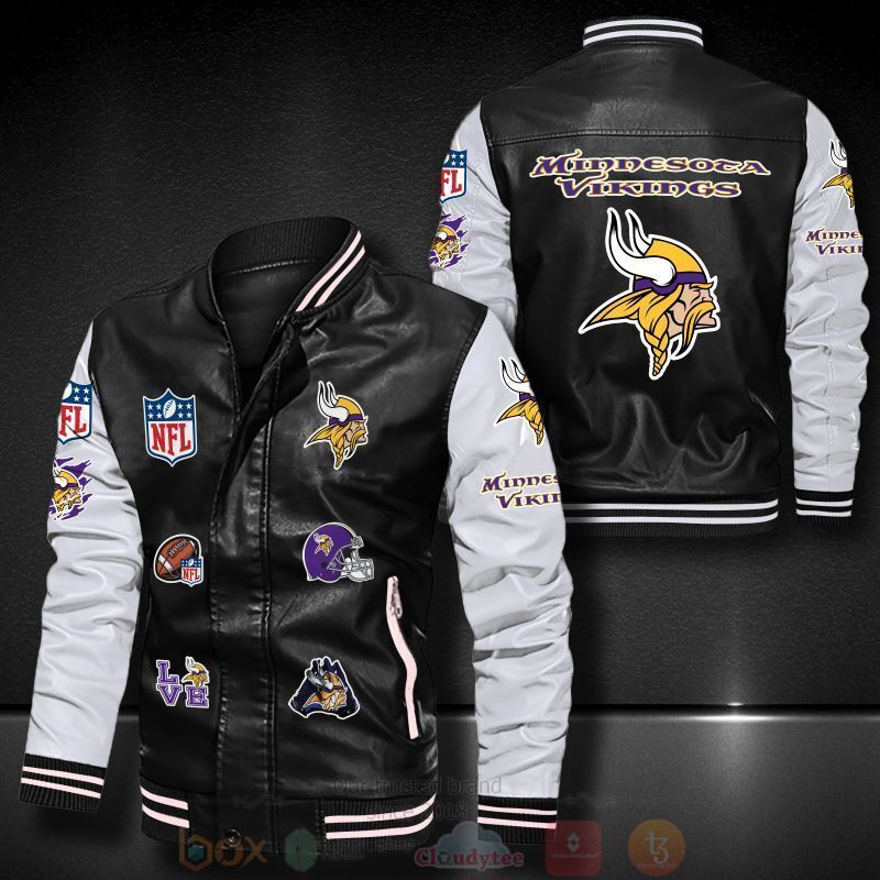 NFL_Minnesota_Vikings_Bomber_Leather_Jacket
