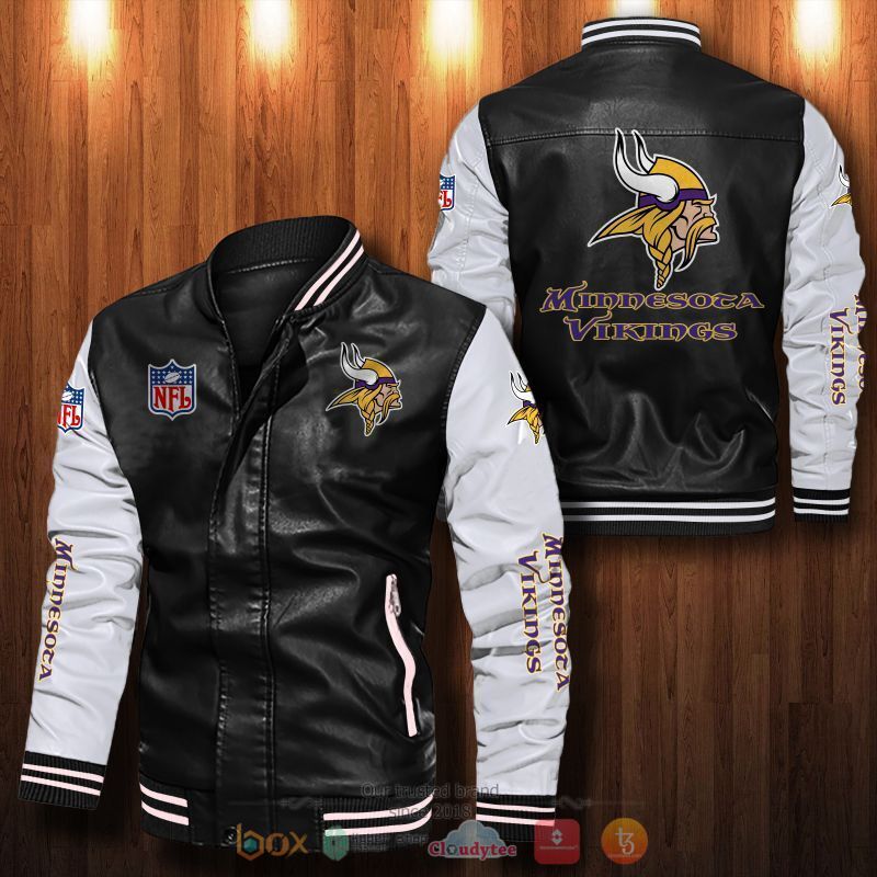 NFL_Minnesota_Vikings_Bomber_leather_jacket